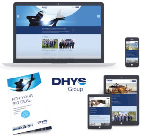 DHYS Group – responsive Website, Flyer und Logo
